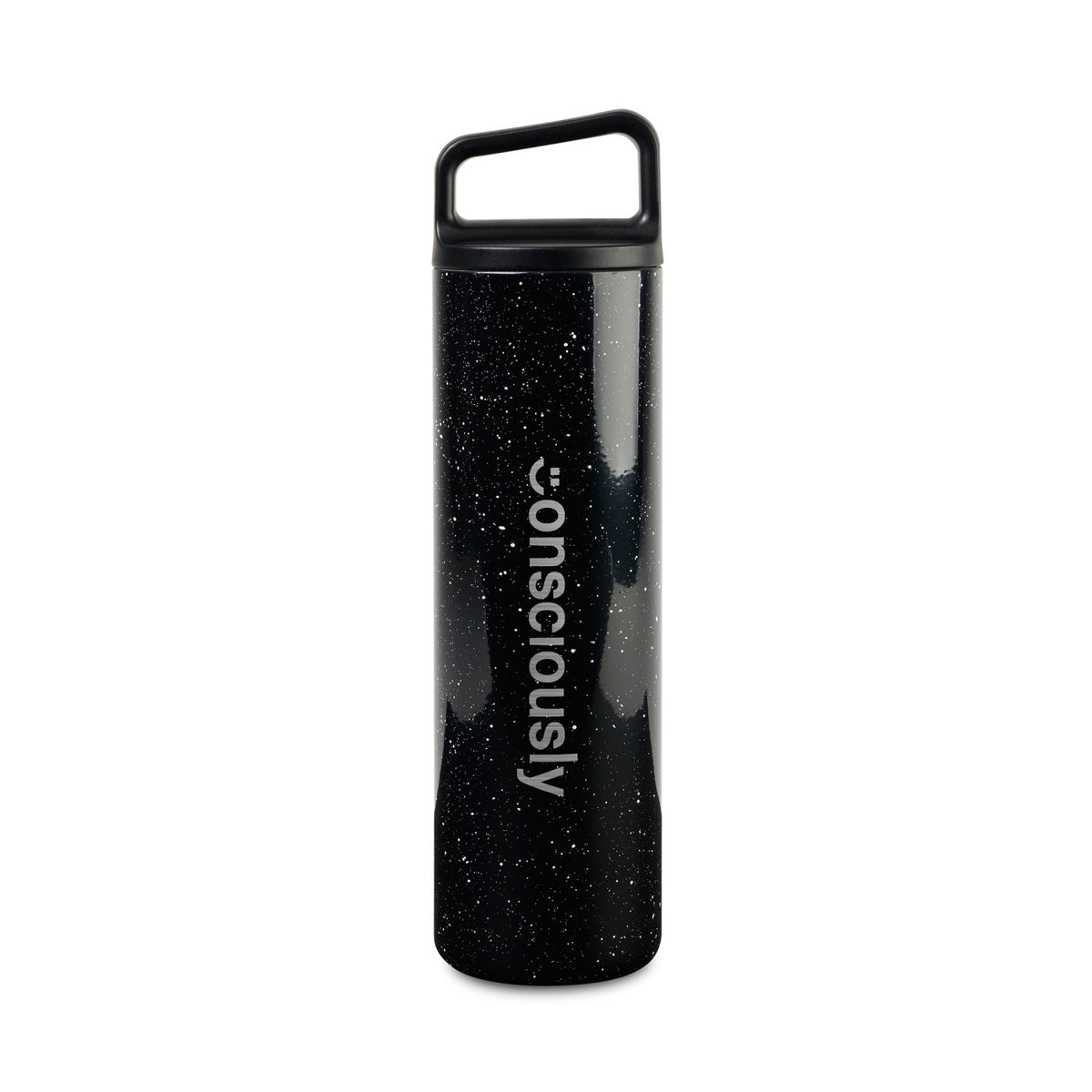 MiiR Wide Mouth Insulated Water Bottle, 20 oz Full Color - Black Speckle - View 1