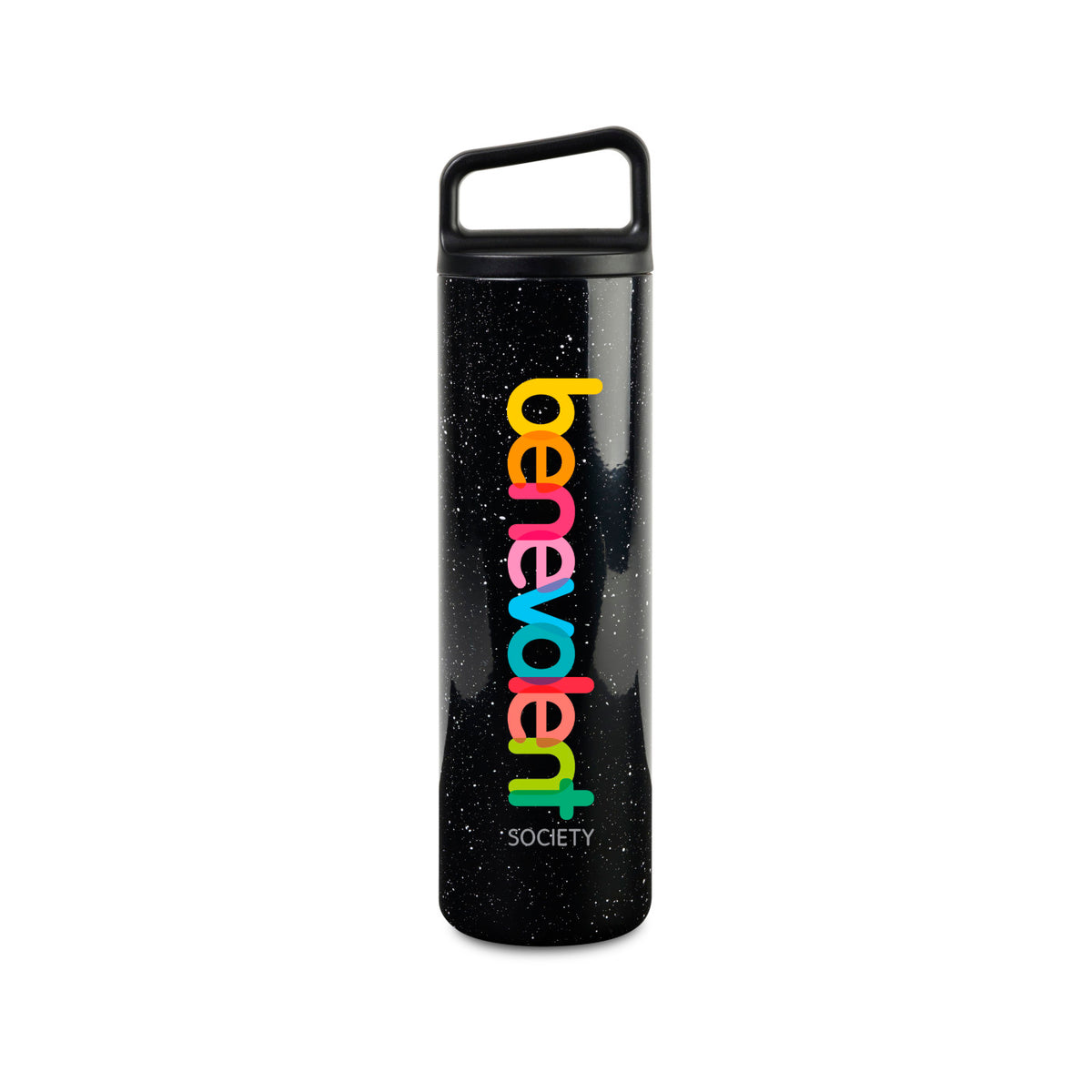 MiiR Wide Mouth Insulated Water Bottle, 20 oz Full Color - Black Speckle - View 2