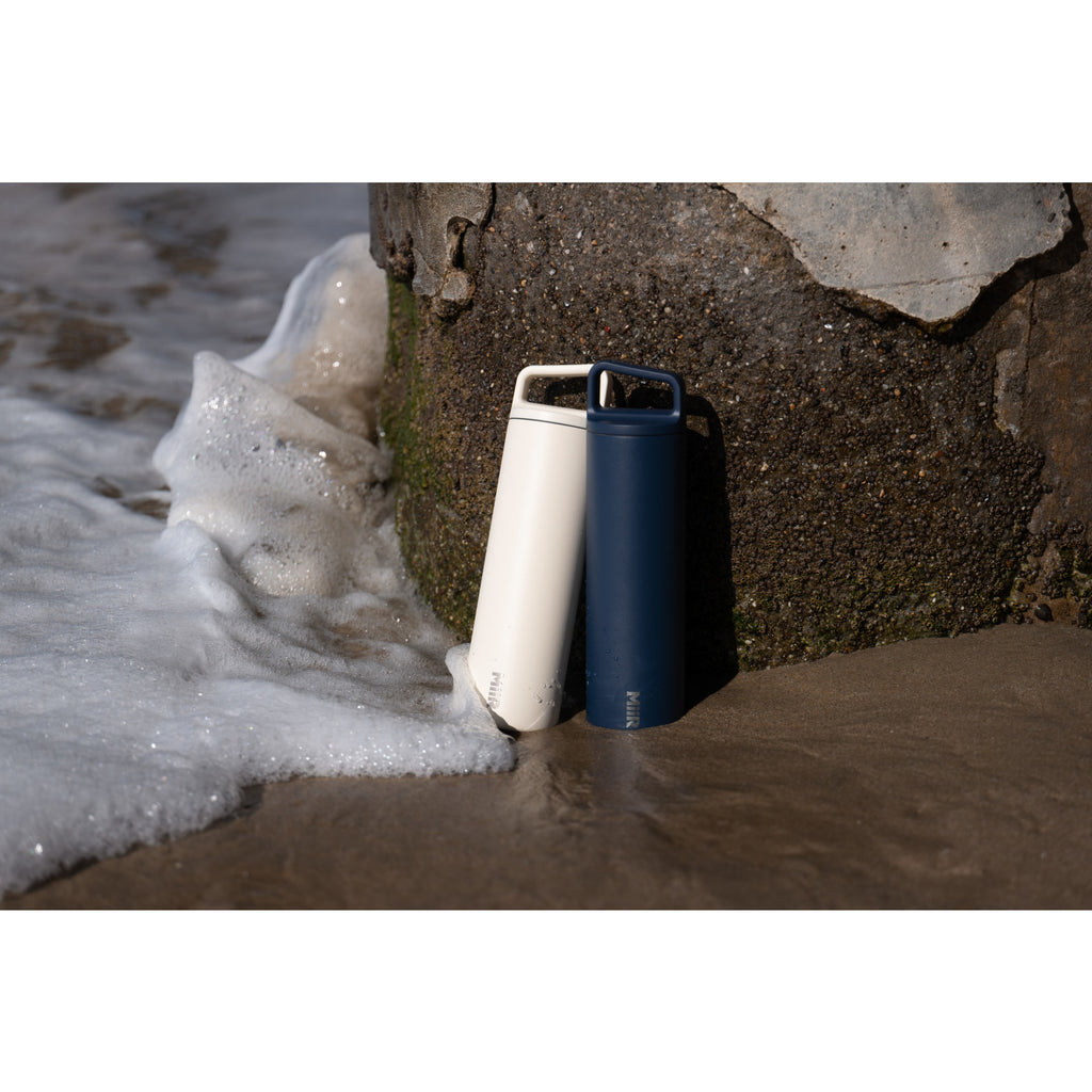 MiiR Wide Mouth Insulated Water Bottle, 20 oz Full Color - Sandstone - View 9