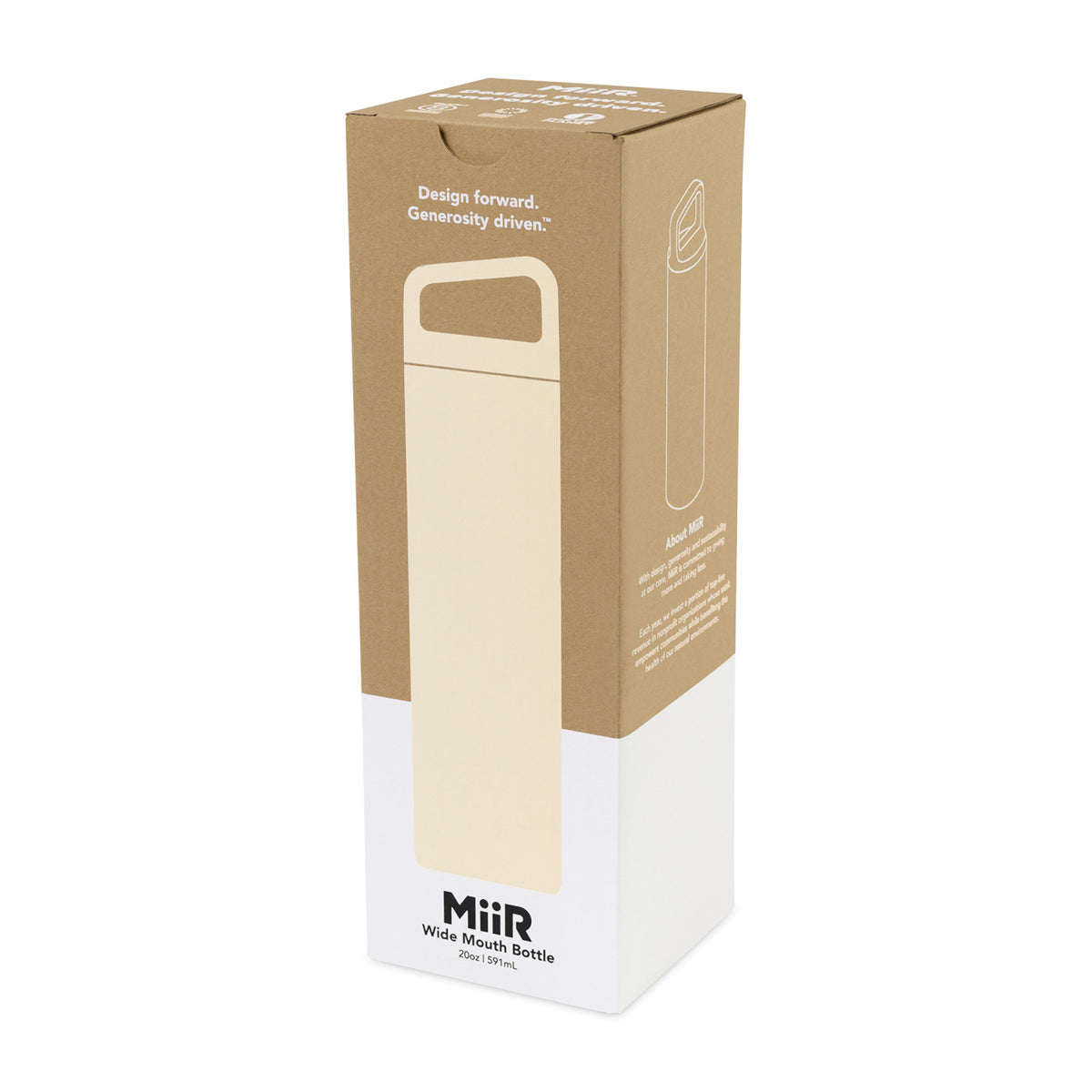 MiiR Wide Mouth Insulated Water Bottle, 20 oz - Sandstone - View 8