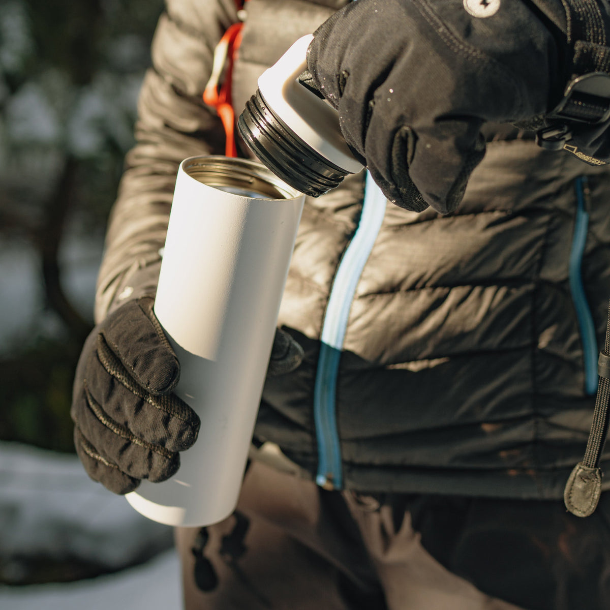 MiiR Wide Mouth Insulated Water Bottle, 20 oz - White Powder - View 6