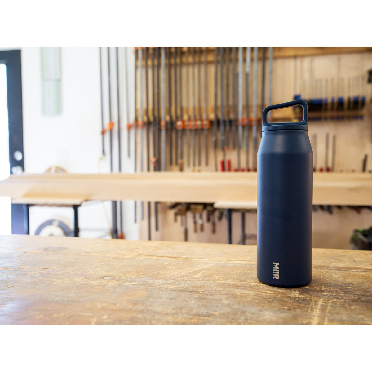 MiiR Wide Mouth Insulated Water Bottle, 32 oz Full Color - Tidal Blue - View 6