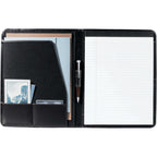 Millennium Top Grain Leather Writing Pad - Black - Front 2