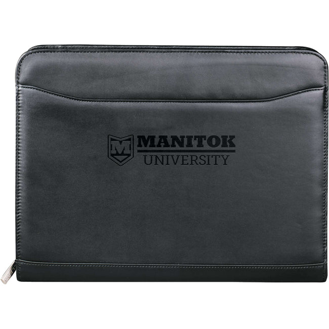 Millennium Top Grain Leather Zippered Padfolio