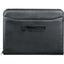 Millennium Top Grain Leather Zippered Padfolio Debossing - Black - Front