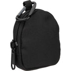 Mini Backpack Bag Charm with Earbud Pocket Full Color - Black - Right Angle