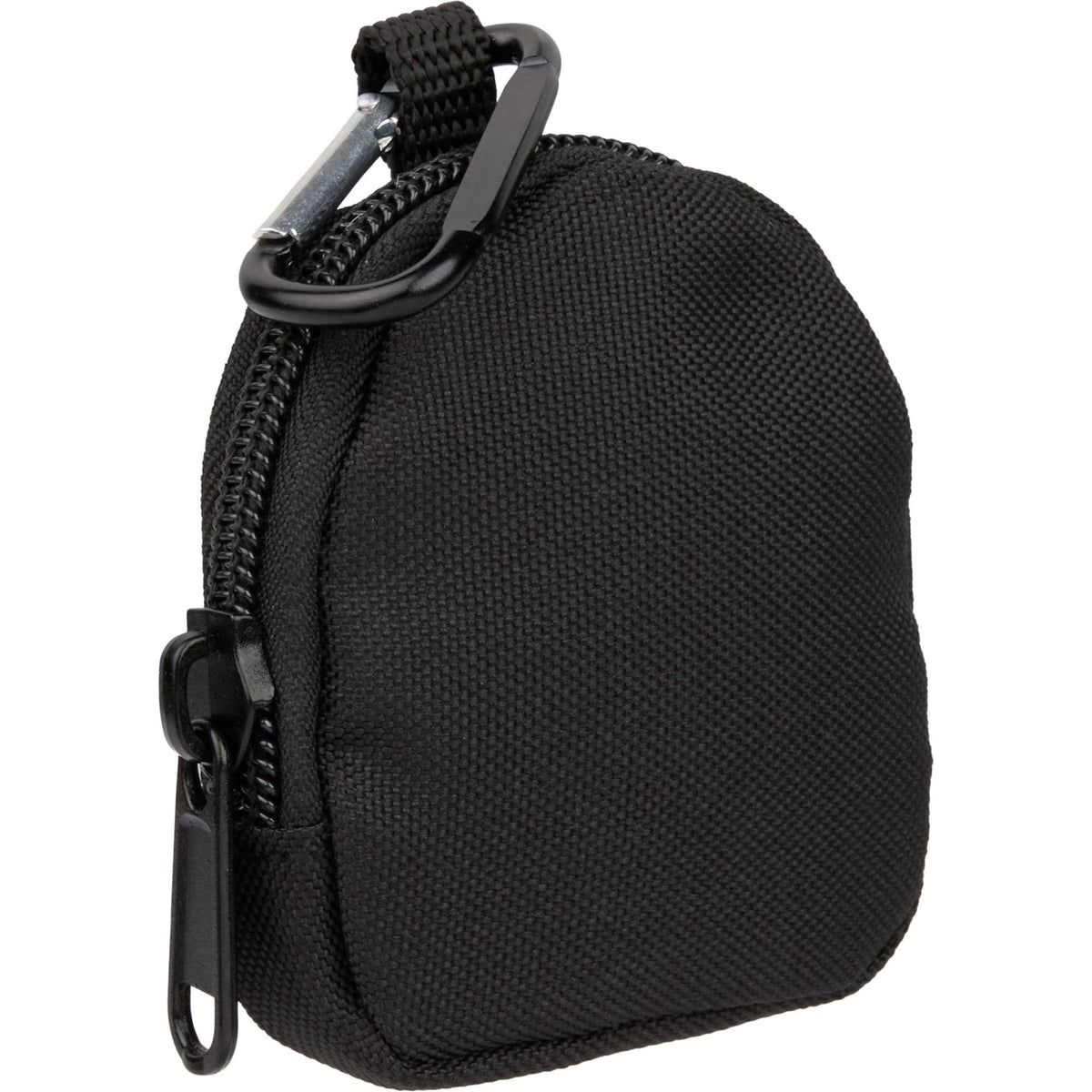 Mini Backpack Bag Charm with Earbud Pocket Full Color - Black - Right Angle