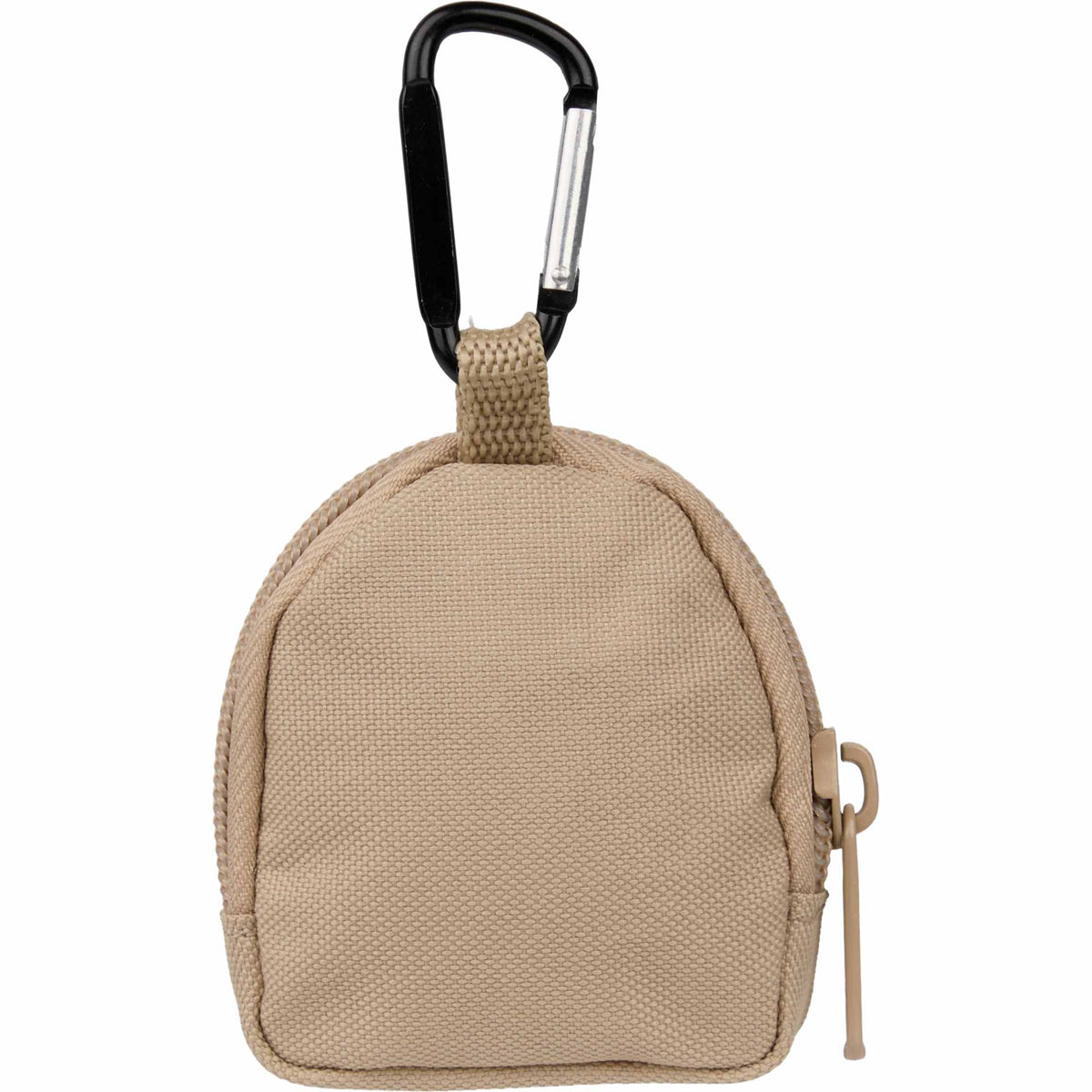 Mini Backpack Bag Charm with Earbud Pocket Full Color - Natural - Back