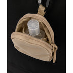 Mini Backpack Bag Charm with Earbud Pocket Full Color - Natural - Propped 2