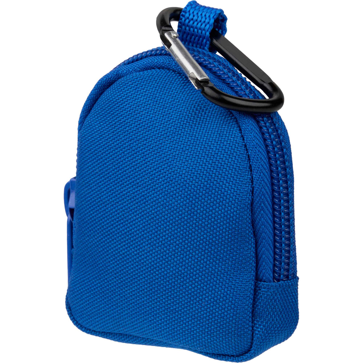 Mini Backpack Bag Charm with Earbud Pocket Full Color - Royal - Left Angle