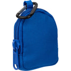 Mini Backpack Bag Charm with Earbud Pocket Full Color - Royal - Right Angle
