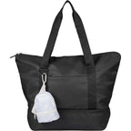 Mini Backpack Bag Charm with Two Zip Pockets Transfer - Gray - Front Scale