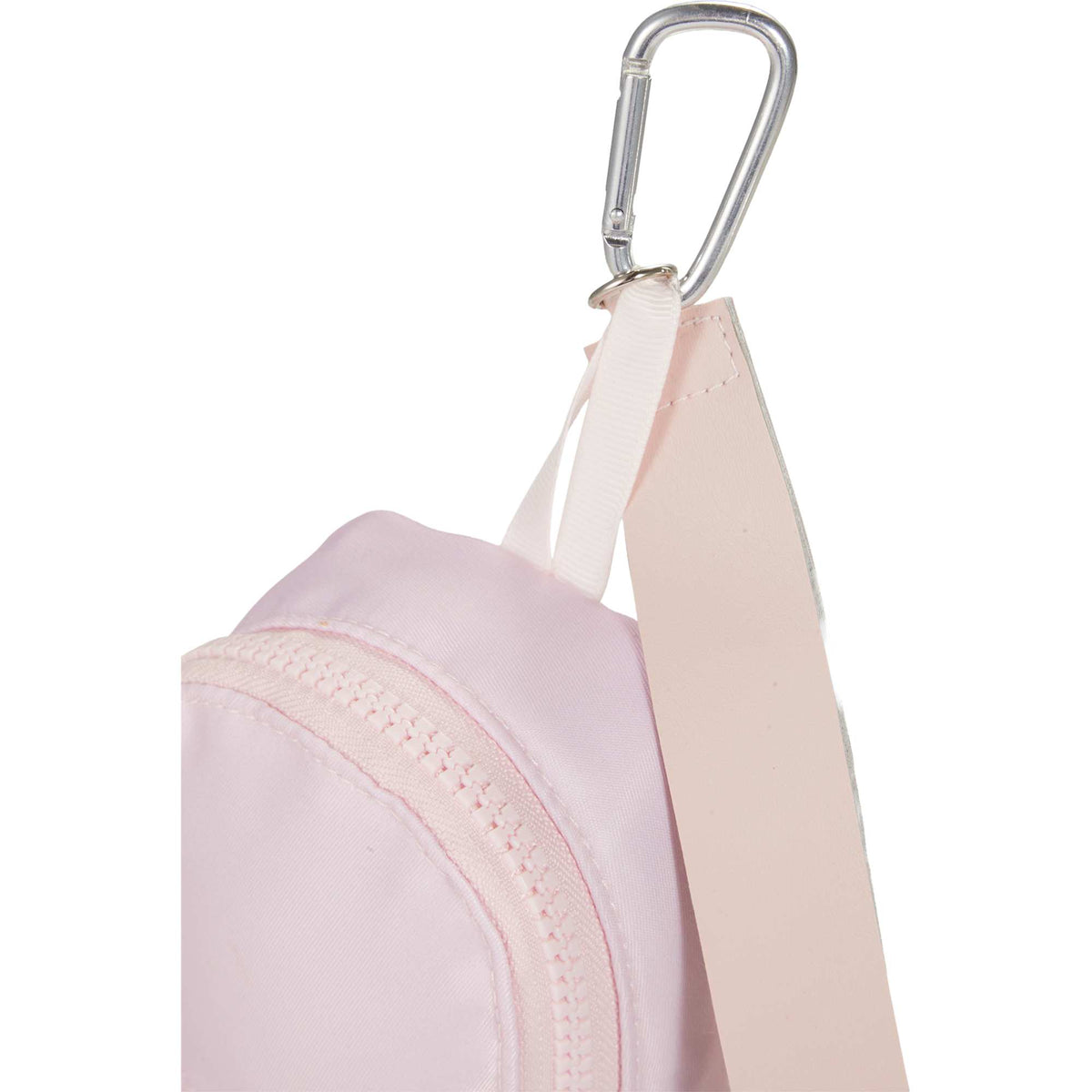 Mini Backpack Bag Charm with Two Zip Pockets Transfer - Pink - Detail 2