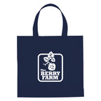 Mini Brochure Tote Bag, Non-Woven - Navy - Silk Screen