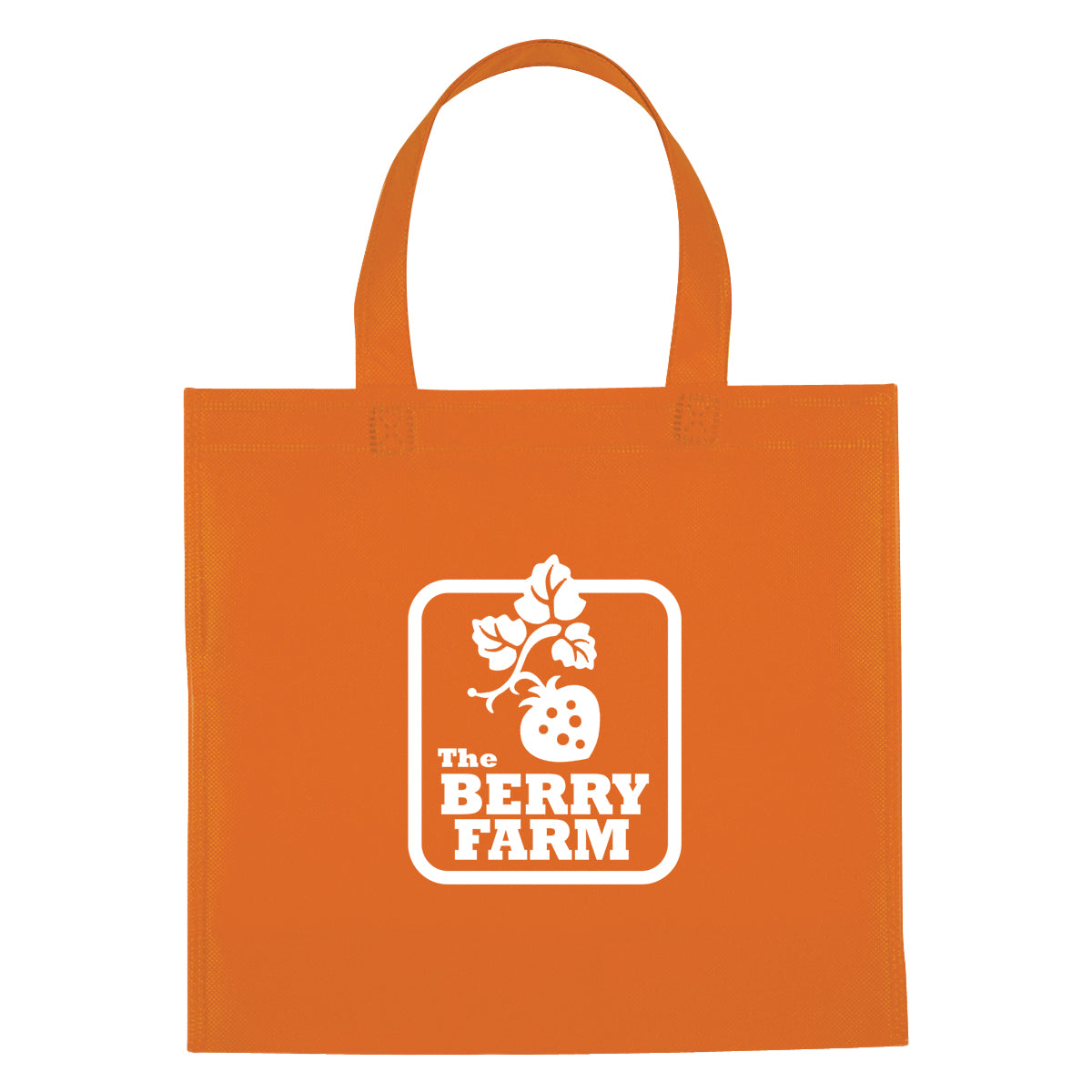 Mini Brochure Tote Bag, Non-Woven - Orange - Silk Screen