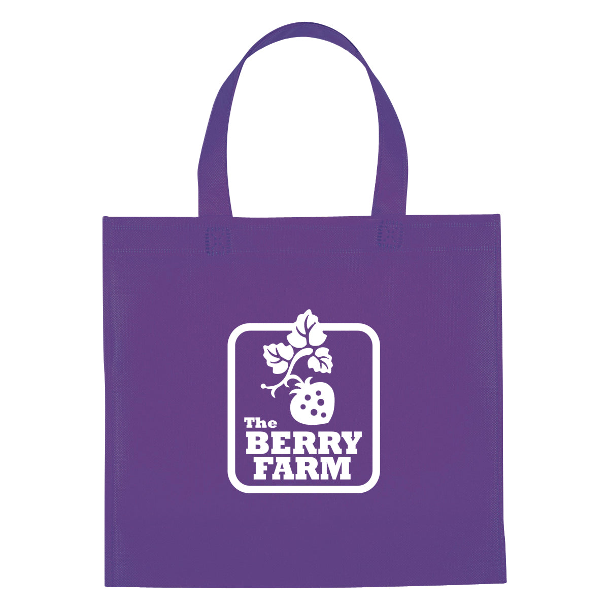 Mini Brochure Tote Bag, Non-Woven - Purple - Silk Screen