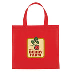 Mini Brochure Tote Bag, Non-Woven - Red - Colorbrite