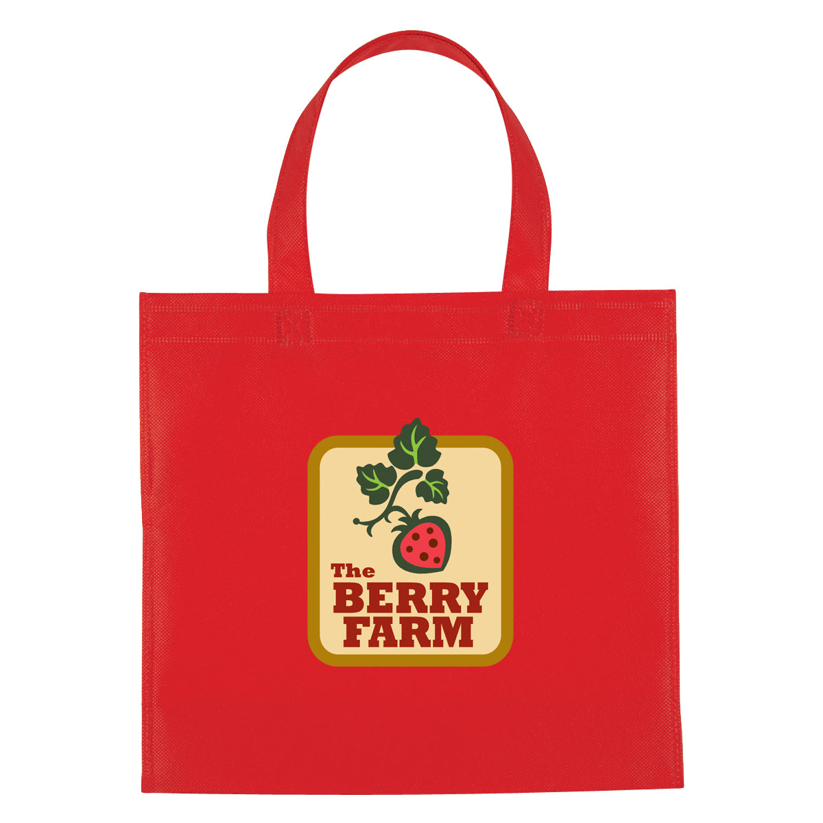 Mini Brochure Tote Bag, Non-Woven - Red - Colorbrite