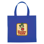 Mini Brochure Tote Bag, Non-Woven - Royal Blue - Colorbrite