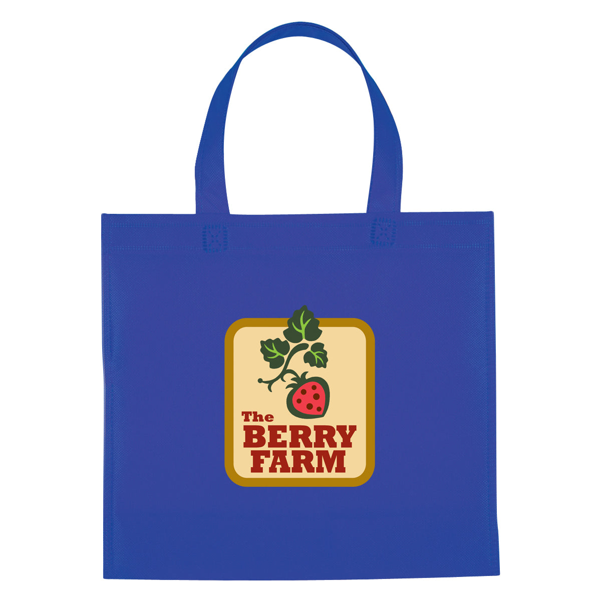 Mini Brochure Tote Bag, Non-Woven - Royal Blue - Colorbrite