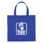 Mini Brochure Tote Bag, Non-Woven - Royal Blue - Silk Screen