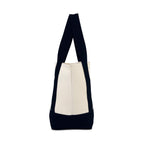Mini Canvas Tote with Front Stash Pocket - Black - View 5