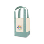 Mini Canvas Tote with Front Stash Pocket - Pastel Green - View 2