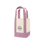 Mini Canvas Tote with Front Stash Pocket - Pastel Pink - View 2