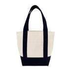 Mini Canvas Tote with Front Stash Pocket Transfer - Black - View 3
