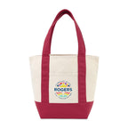 Mini Canvas Tote with Front Stash Pocket Transfer - Red - View 1