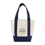 Mini Canvas Tote with Front Stash Pocket Transfer - True Navy - View 1