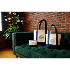Mini Canvas Tote with Front Stash Pocket Transfer - True Navy - View 12