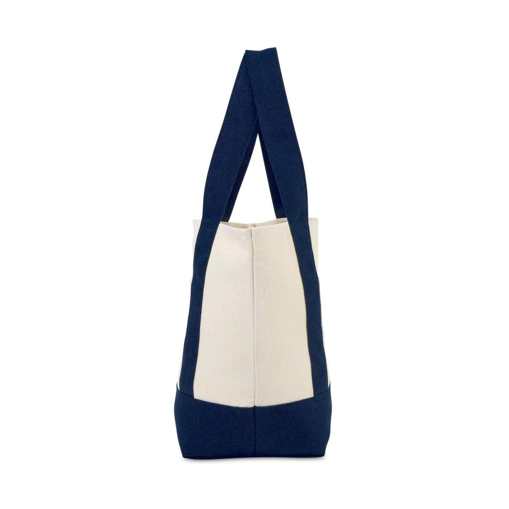 Mini Canvas Tote with Front Stash Pocket Transfer - True Navy - View 3