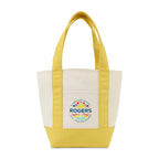 Mini Canvas Tote with Front Stash Pocket Transfer - Yellow - View 1