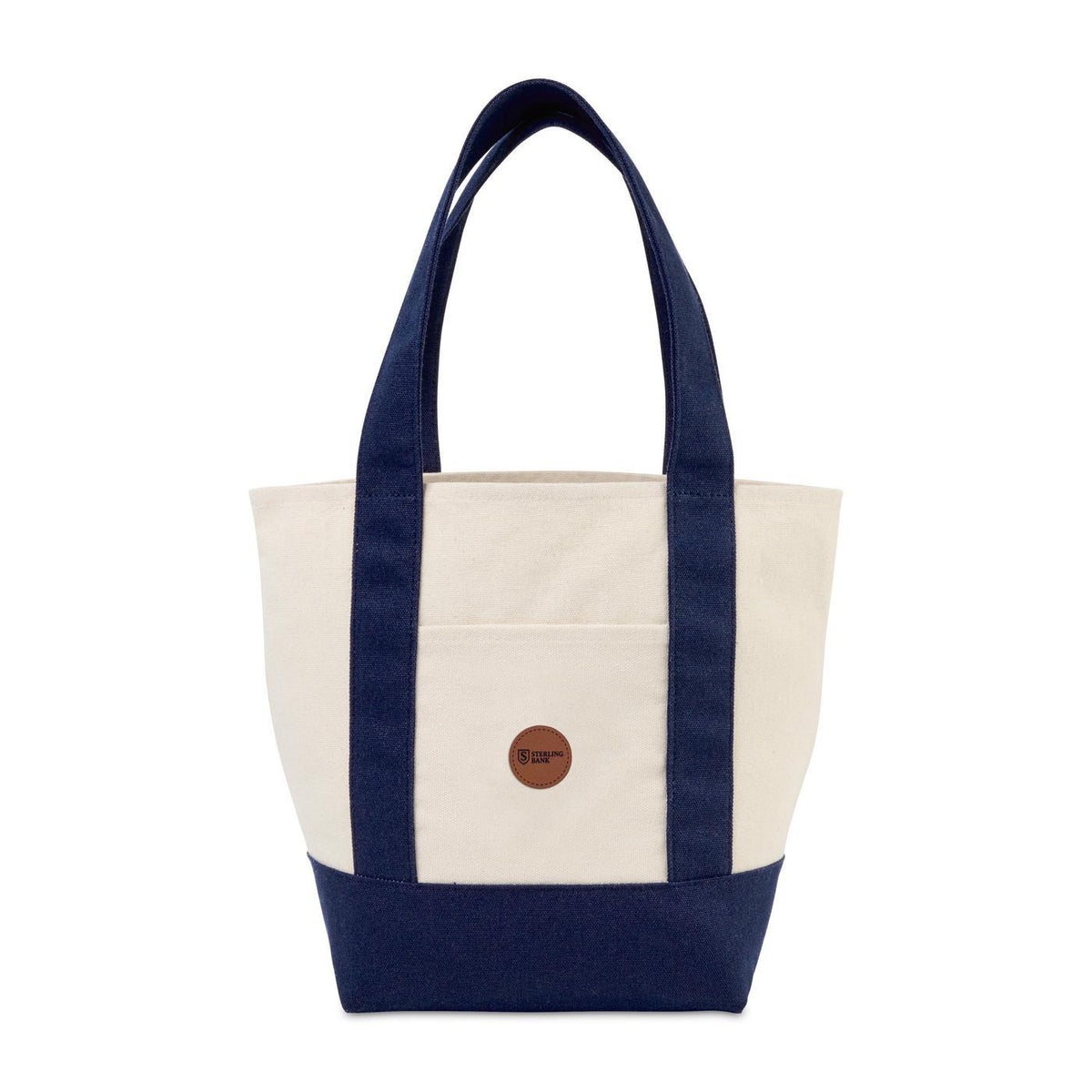 Mini Canvas Tote with Front Stash Pocket - True Navy - View 2