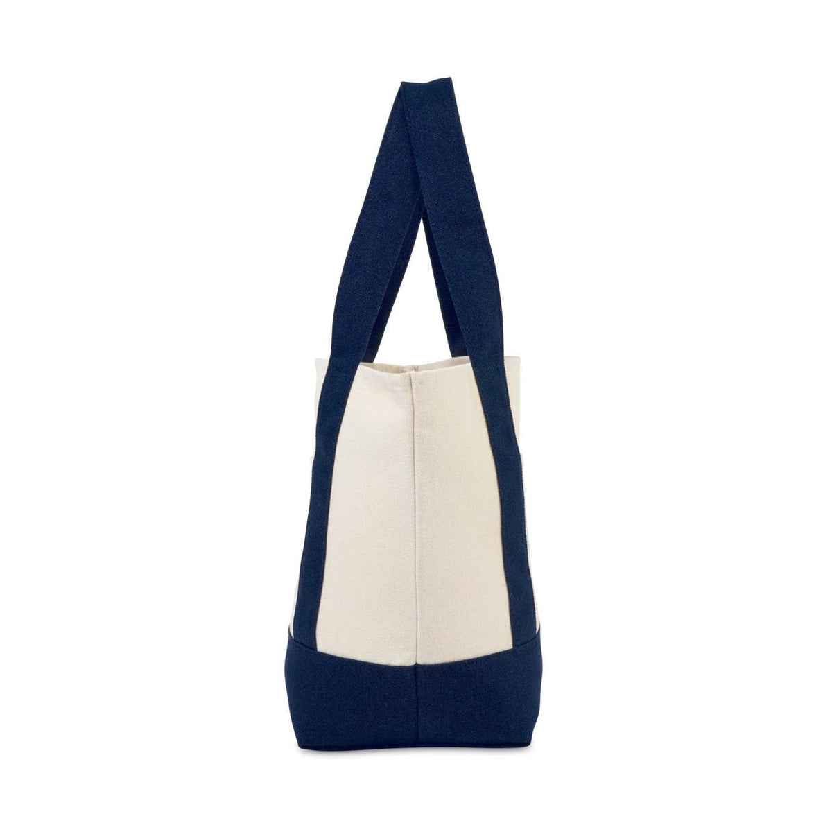 Mini Canvas Tote with Front Stash Pocket - True Navy - View 3
