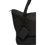 Mini Clip-On Notebook with Recycled Cover, 3 x 4 Inches - Black - Propped