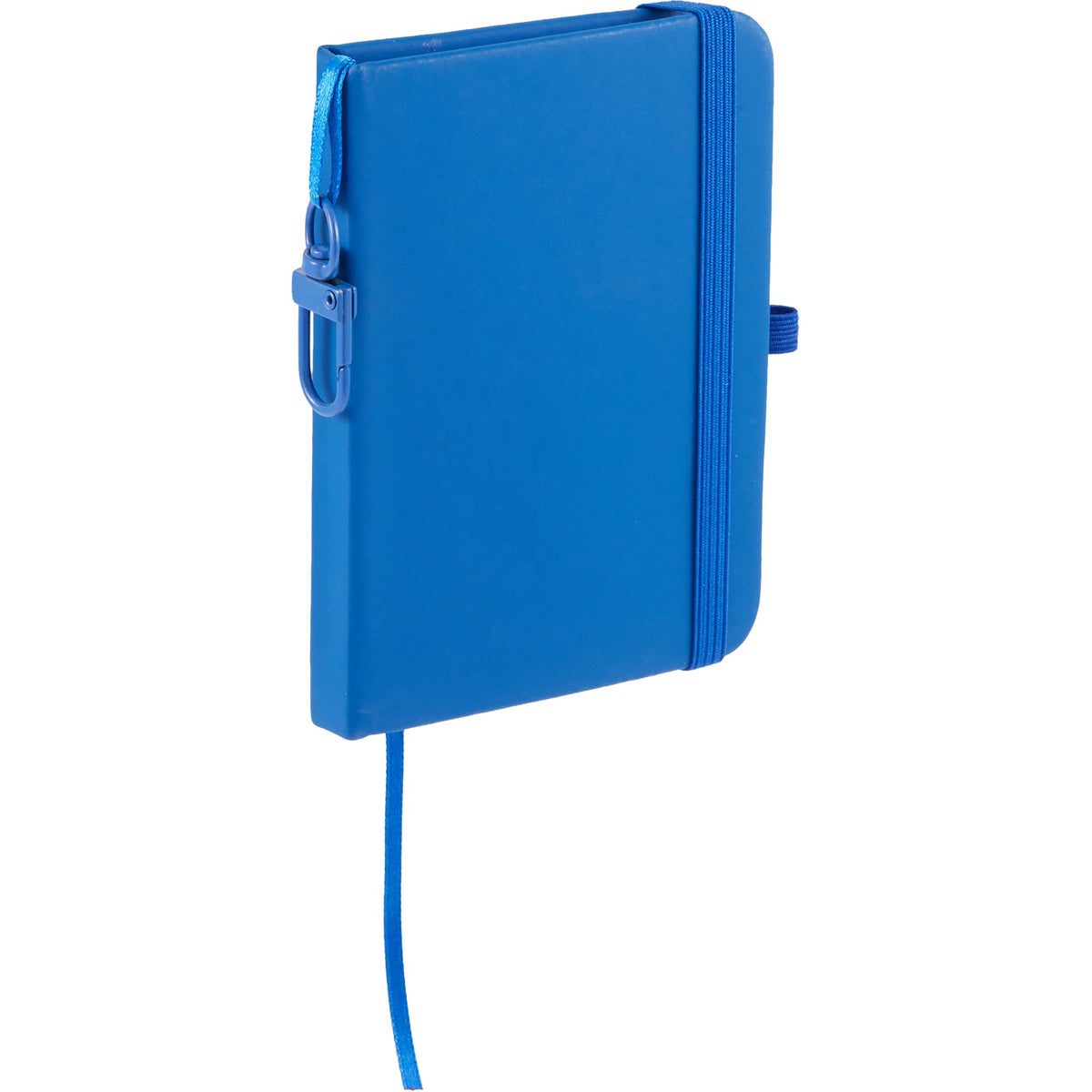 Mini Clip-On Notebook with Recycled Cover, 3 x 4 Inches - Blue - Right Angle
