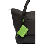 Mini Clip-On Notebook with Recycled Cover, 3 x 4 Inches - Lime - Propped