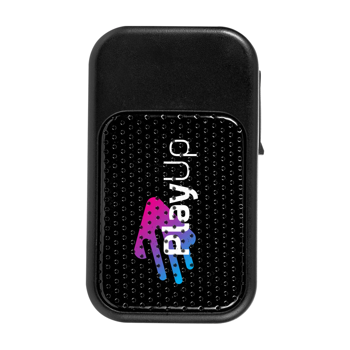 Mini Clip-On Speaker with Mesh Front Full Color - Black - Full Color