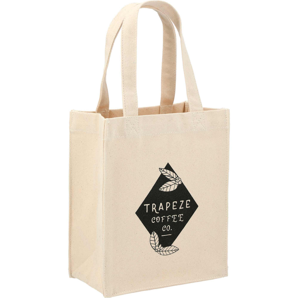 Mini Cotton Canvas Gift Tote, 10 oz Transfer - Natural - Right Angle