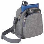 Mini Crossbody Sling Bag in Polycanvas Embroidery - Graphite - Photo 3