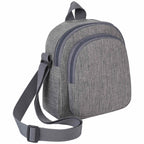 Mini Crossbody Sling Bag in Polycanvas Embroidery - Graphite - Photo 4
