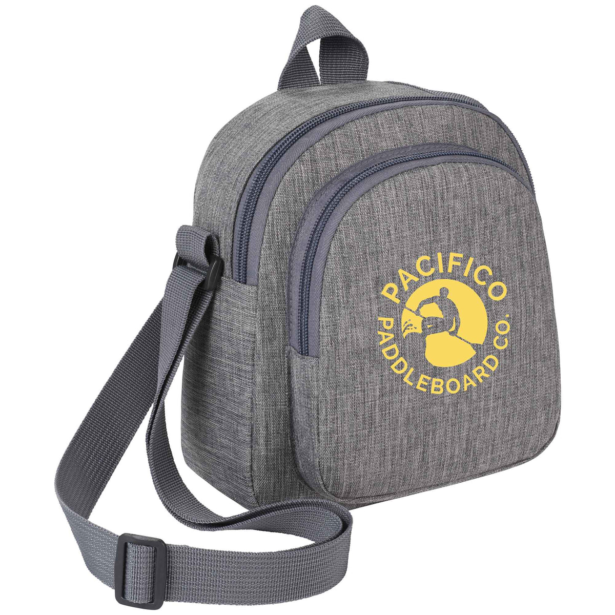Mini Crossbody Sling Bag in Polycanvas - Graphite - Photo 2