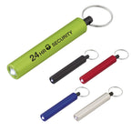 Mini Cylinder LED Flashlight on a Key Tag