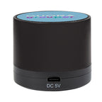 Mini Cylinder Wireless Speaker - Black - Full Color