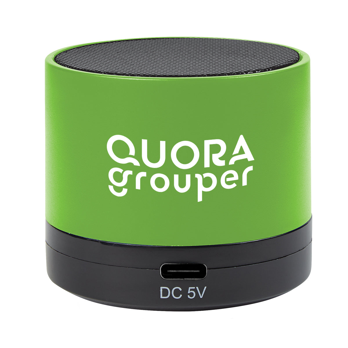 Mini Cylinder Wireless Speaker - Lime Green - Silk Screen