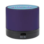 Mini Cylinder Wireless Speaker - Purple - Full Color