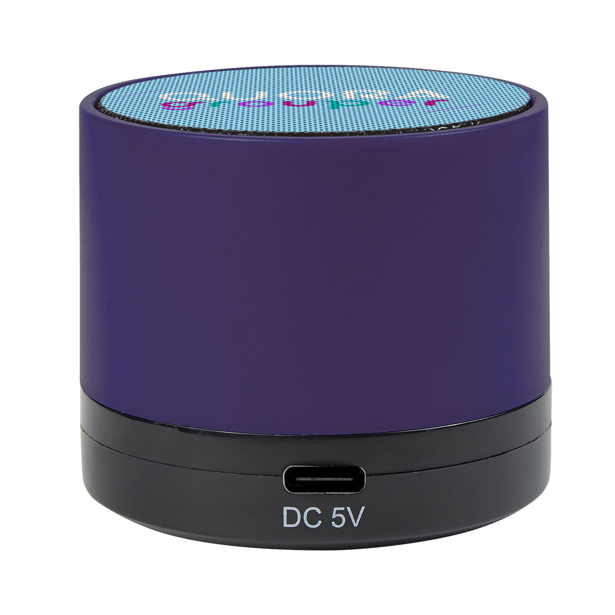 Mini Cylinder Wireless Speaker - Purple - Full Color