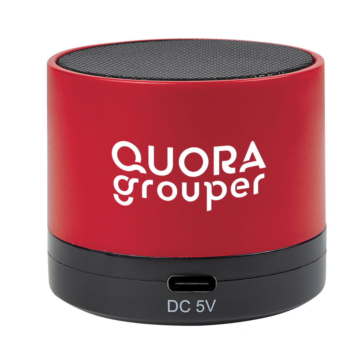 Mini Cylinder Wireless Speaker - Red - Silk Screen